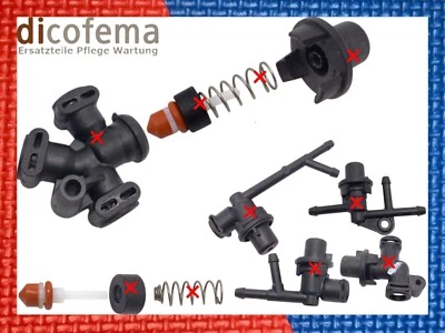 DICOFEMA 10x Stift Auslaufventil Ventil/Druckventil Jura AEG Krups Nivona Melitta + Fett