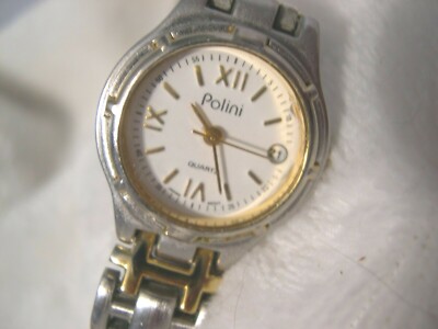 L75, POLINI Ladies White Faced Watch, 7