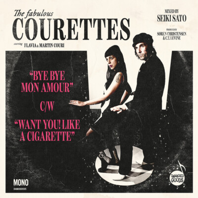 The Courettes - Bye Bye Mon Amour c/w Want You! Like a Cigarette  -7'' PINK VINYL