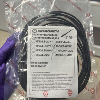 #ad NORGREN M 50 RAC 5V magnetic Reed switch 15ft Cable $50.00