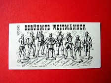 1993 D Berühmte WESTMÄNNER  BEIPACKZETTEL