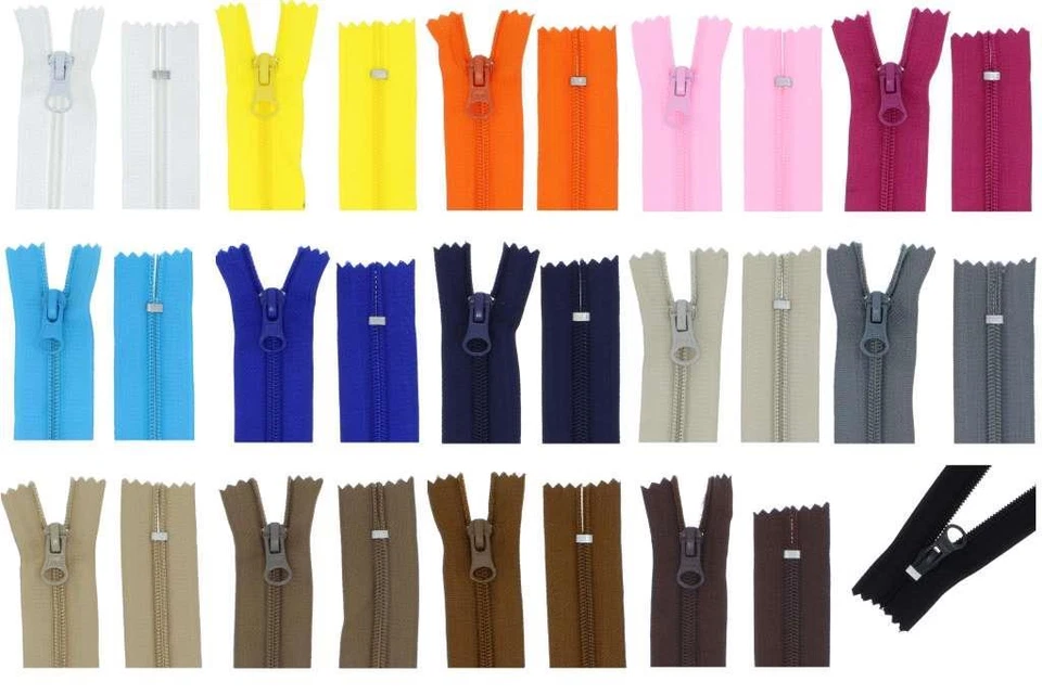 FIM Reißverschluss PSn nicht-teilbar 5mm Reissverschlüsse Taschen Hosen Nylon Zipper