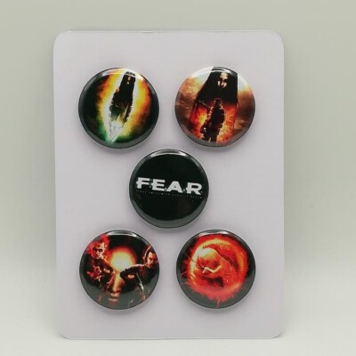 FEAR Button Anstecker - New Home Crafted - 5x 25mm - F.E.A.R.