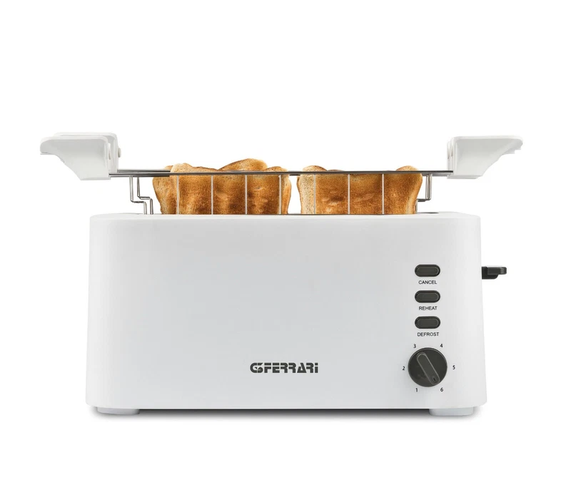 Tostapane Tostiera Elettrica Essential Toast G3Ferrari G10142 PinzeGrandi Bianco, fotografia 7 di 7