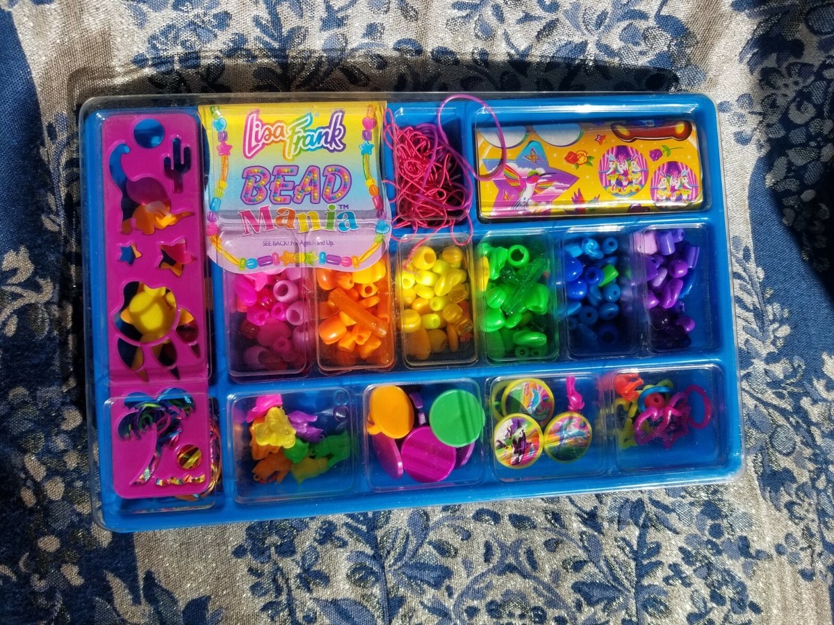 Vintage 90s Lisa Frank Nostalgia Lot - Lisa Frank BEAD MANIA