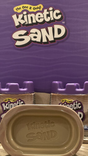 3 Stück! Kinetic Sand Castle! Bräune (gemischte Farbe) - Kinetischer Sand im Glas 4,5 Unzen - Bild 4 von 4
