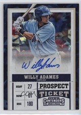2017 Panini Contenders Draft Picks Cracked Ice Ticket /23 Willy Adames Auto 0s3