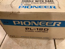 Pioneer PL-120 turntable record player deck boxed vintage