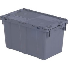 Flipak Distribution Container 22-5/16""L x 13""W x 12-13/16""H Gray Lewis Bins