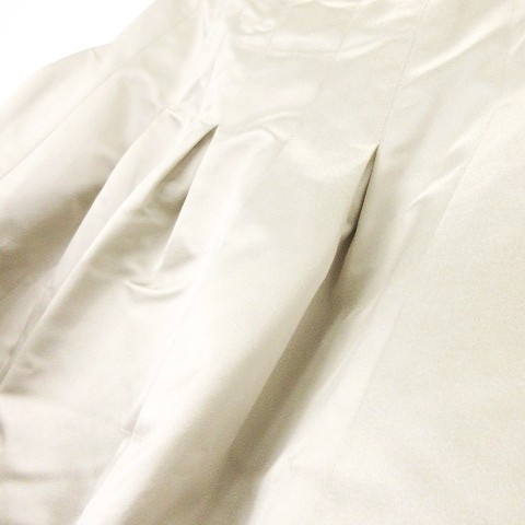 【Skirts】CHANEL Knee-Length Silk Flare Skirt with Box Pleats and a Shiny Logo thumbnail 6