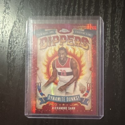 Topps Chrome 2024-25 Alexandre Sarr Rookie Dippers Dynamite Dunks D-22