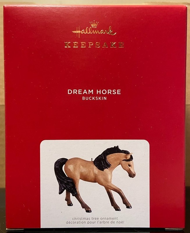 2021 Hallmark *Dream Horse* BUCKSKIN Horse Keepsake Ornament  New