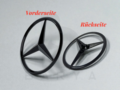 Mercedes-Benz ML GLE GLC Heckklappen Stern A1668170016 Emblem Schwarz Hochglanz