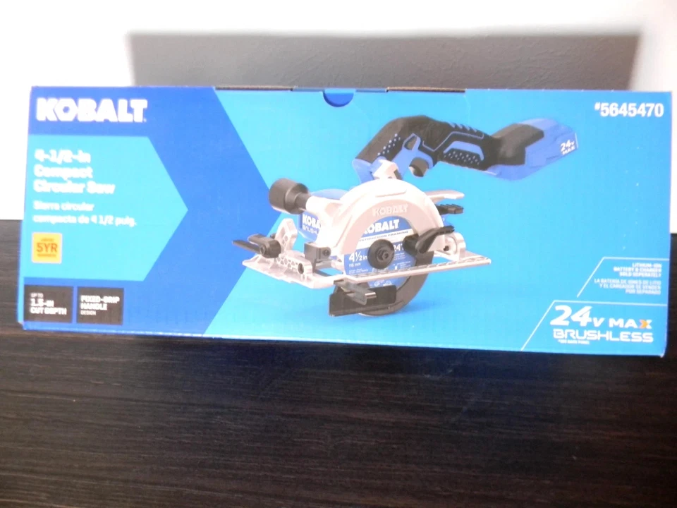NEW Kobalt 24V 24Volt 4 1/2" Compact Brushless Circular Saw Tool Only - Image 2 of 4