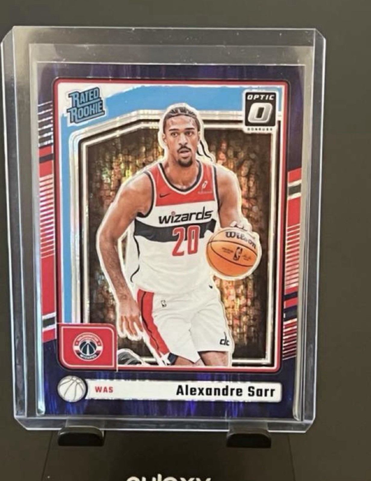 2024-25 Panini Donruss Optic - RC Alexandre Sarr #276 Purple Shock Wizards