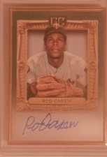 2024 Topps Guilded Collection Rod Carew Gold Framed Hall Of Famers Auto 15/25