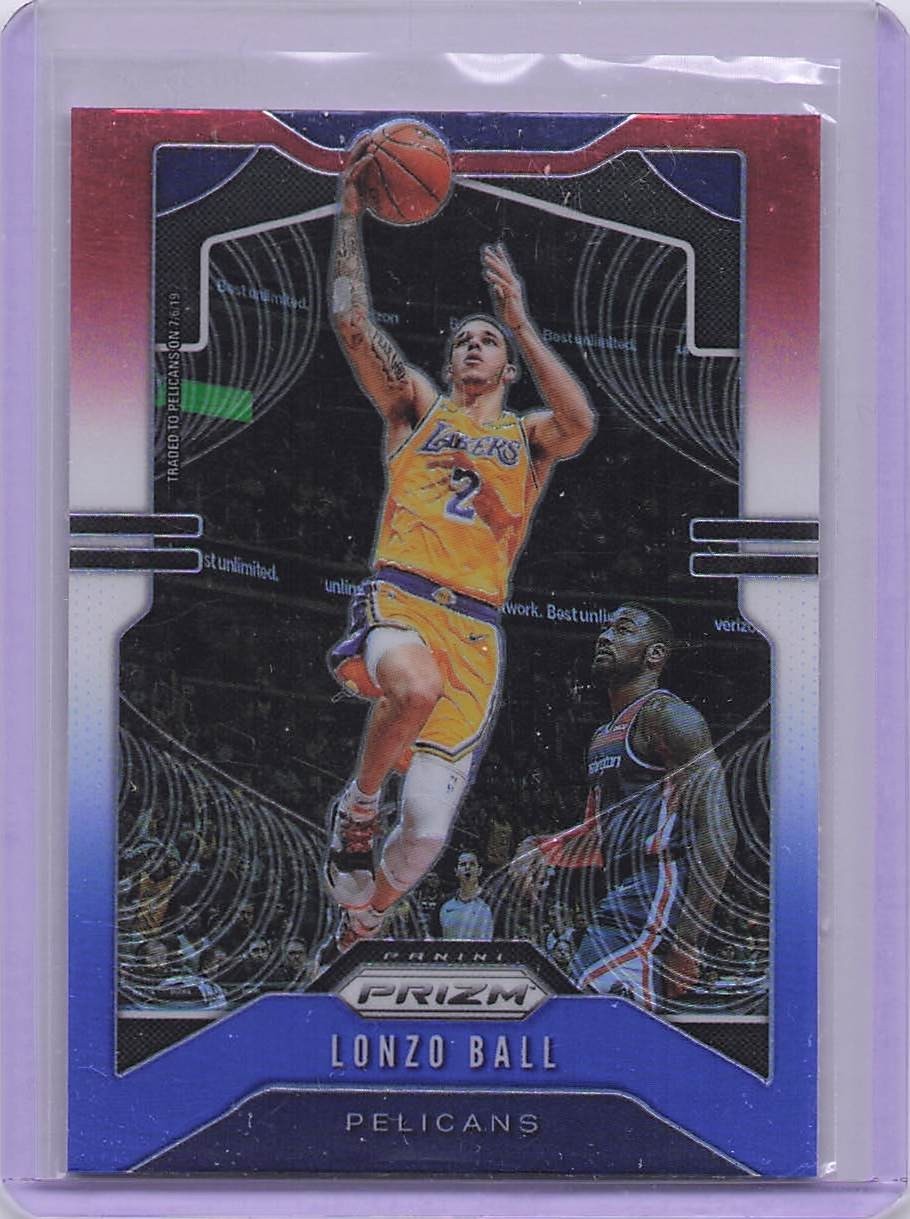 2019-20 Panini Prizm - Lonzo Ball #239 Red White & Blue Prizm