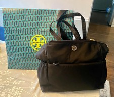 Tory Burch Black Nylon Diaper Bag Baby Shoulder Bag w/ Original Packaging