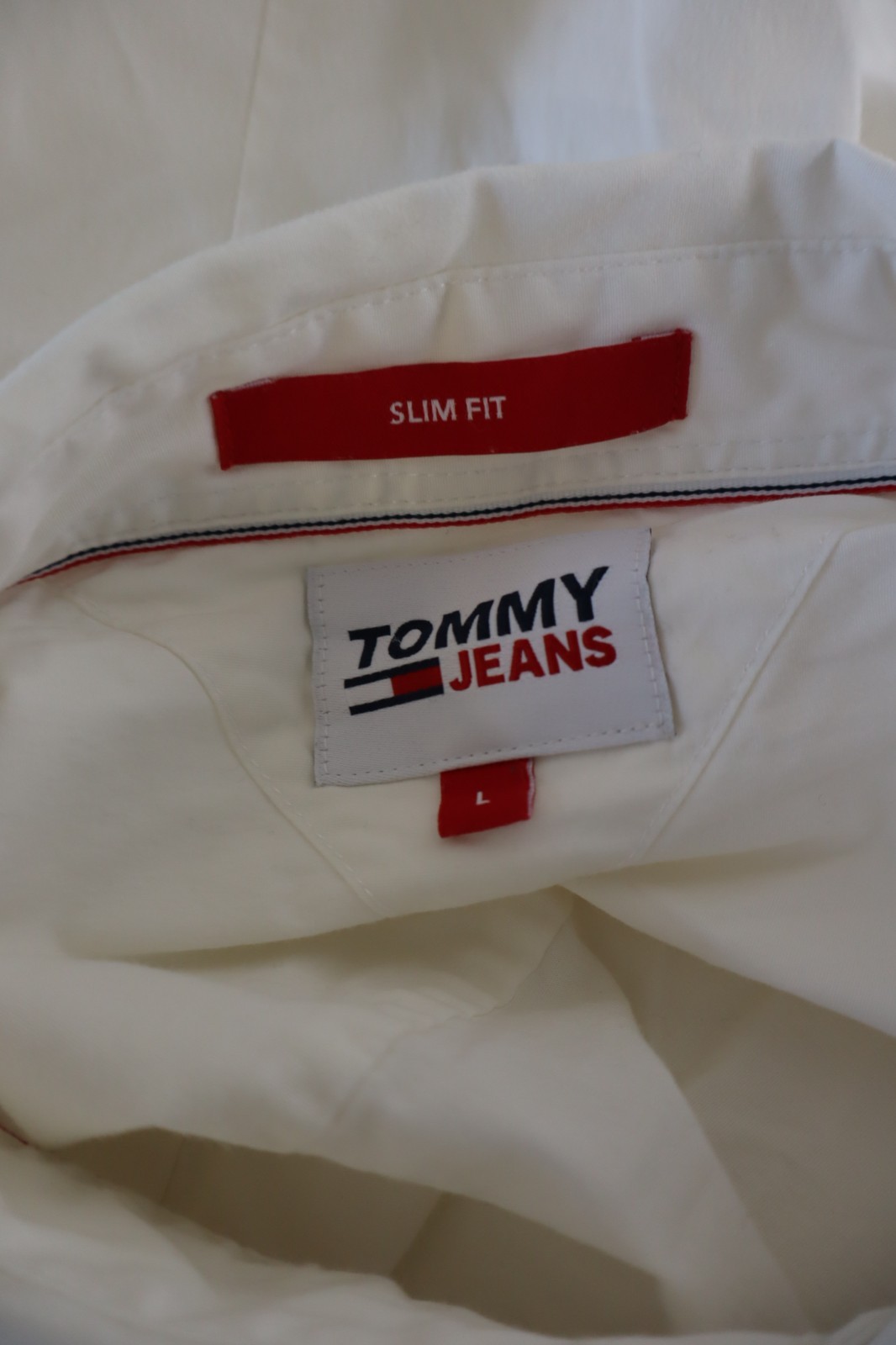 TOMMY HILFIGER SHIRT MENS SIZE L MAN CASUAL VINTAGE COTTON LOGO COTTON SHIRT thumbnail 9