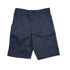 American School Uniform Shorts Boys 5 Blue Adjustable Elastic Waist Button