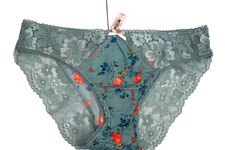 .VTG VICTORIA'S SECRET BODY BY VICTORIA SATIN LACE BIKINI PANTY M
