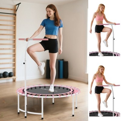 40'' Fitness Trampolin mit 5-stufig verstellbarem Griff