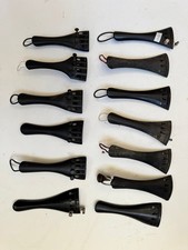 alte Saitenhalter für Geige Violine violin tailpiece ebenholz wittner infeld 4/4