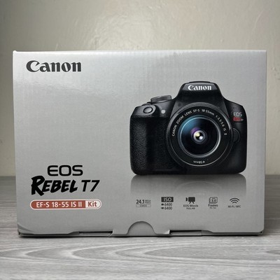 NEW Canon EOS Rebel T7 DSLR Digital Camera EF-S 18-55mm IS II Kit 24.1MP