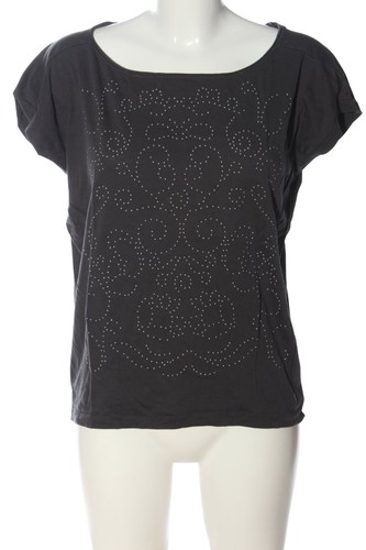 S.Oliver Damen Bluse Kurzarm – Sommerlicher Allover-Print, Fixierter Ärmelabschluss