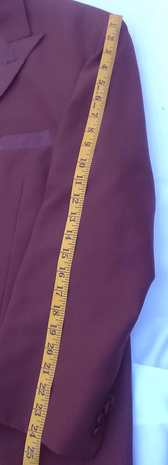 Мужской коричневый костюм Vittorio St Angelo куртка 60R и брюки 56R - Изображение 2 из 4