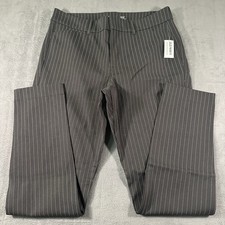 Old Navy High Rise Pixie Pinstripe Pants Women  s 10 Petite Slim Work Trouser NWT