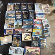 Lot of 30 Walthers Cornerstone Ahm Heljan HO Scale Building Kits - All New