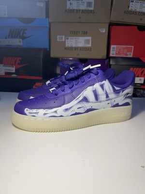 Size 5 - Nike Air Force 1 Low Purple Skeleton