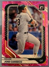 JOSE CANSECO 2026 PANINI DONRUSS BASEBALL OPTIC PINK VELOCITY SP #45 #32/79