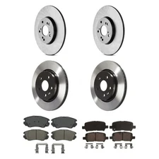 For Chevy Impala Limited 14-16 QuickStop Front & Rear Brake Kit w Ceramic Pads