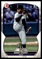 Isaiah Coupet 2023 Bowman Draft #BD-37 Rockies MLB READ FREE SHIP AutographDen