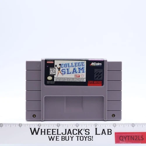 College Slam Super Nintendo SNES 1992 Aklaim Cartridge ONLY
