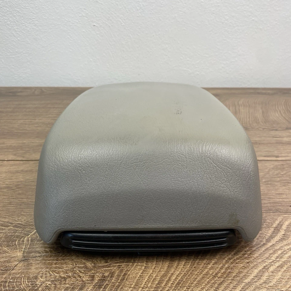 Ford Taurus 2000-2007 consola central cuero reposabrazos tapa superior cubierta OEM gris Foto 3 de 4