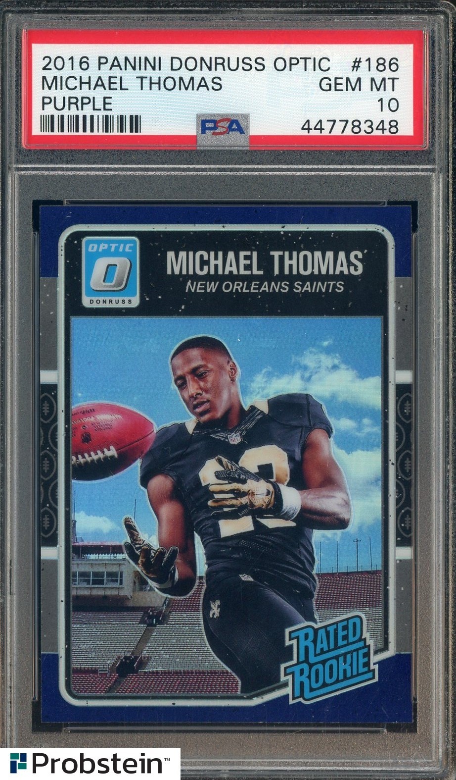 2016 Donruss Optic Purple #186 Michael Thomas Saints RC Rookie PSA 10