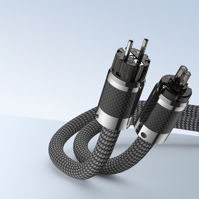 Audiophil Netzkabel OFC Versilbert Draht EU Schuko HiFi Netzteil Power Cable