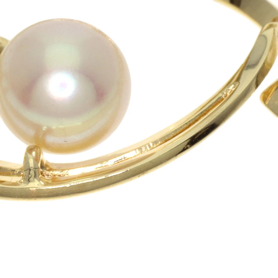 MIKIMOTO Perla Perla Colgante Top K14 Oro Amarillo Damas [Usado] Foto 4 de 4
