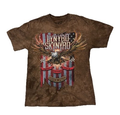 Liquid Blue Lynyrd Skynyrd Support Southern Rock Tie Dye Adult MEDIUM M