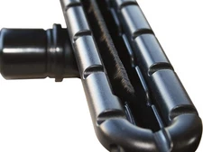 Cleaning Kit with 1-Piece Aluminum S-Hose and Vacuum Tool, 14", Black