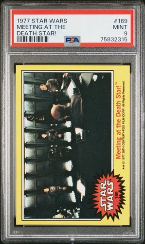 1977 Topps Star Wars #169 Meeting at the Death Star! — PSA 9