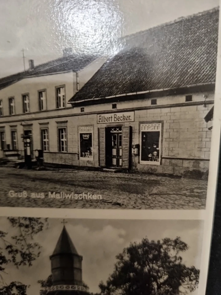 AK Mallwischken Gumbinnen Ostpreußen 1938 Albert Becker Ladengeschäft Ostgebiete - Bild 3 von 4