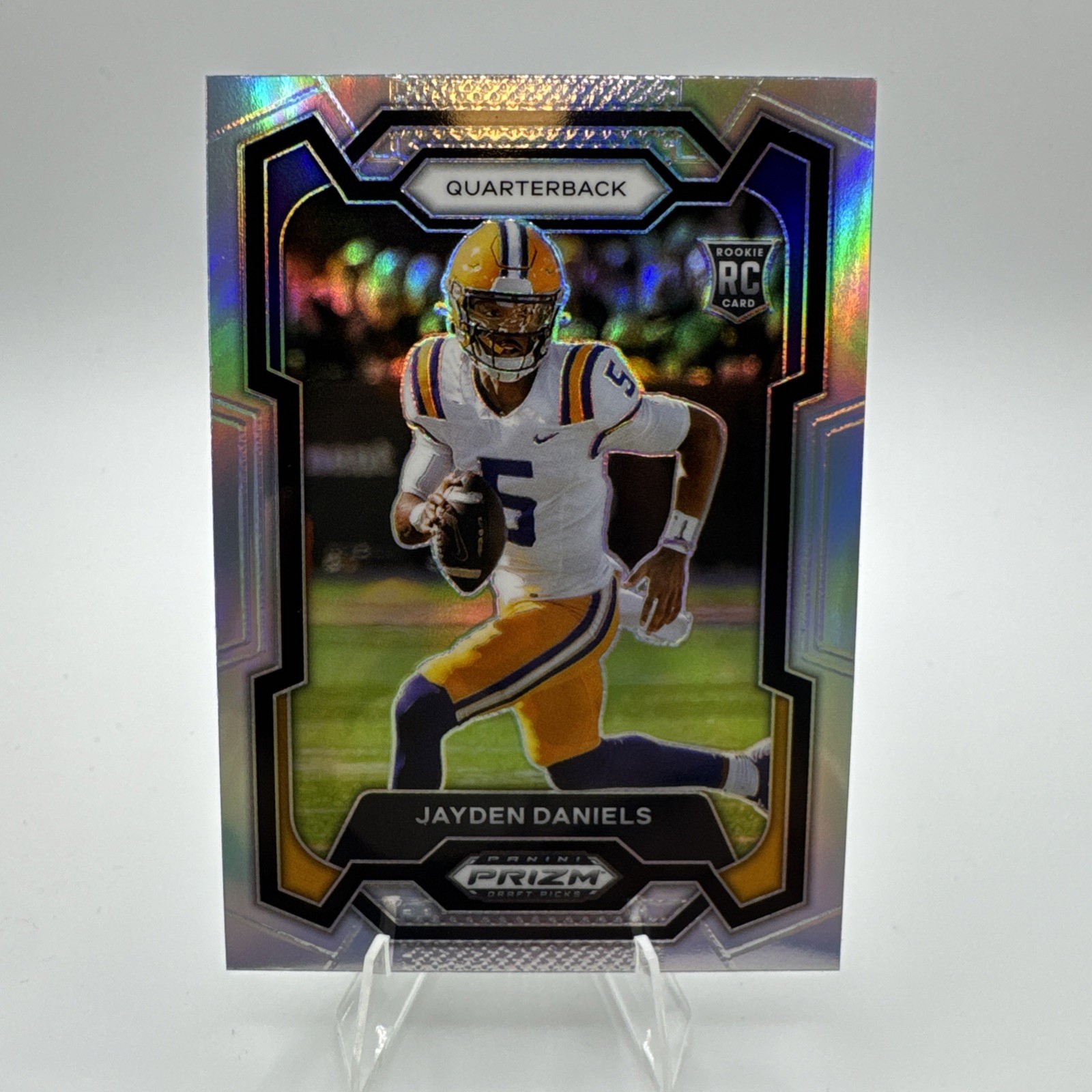 2024 Prizm Draft Picks Jayden Daniels RC Silver Rookie #108 Tigers