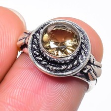 Smoky Quartz Gemstone Handmade 925 Sterling Silver All Size Ring For Gift