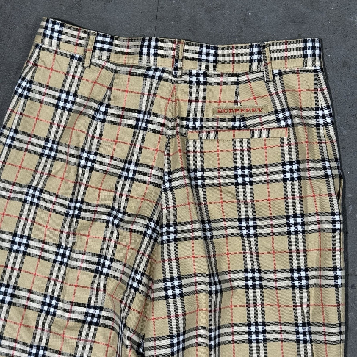 Vintage Burberry Golf Nova Check Plaid Pants Women's Size 2 US / 6