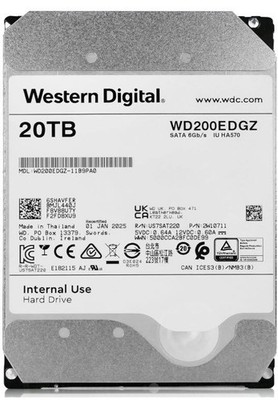 Western Digital 20TB WD200EDGZ Internal SATA Hard Drive 3.5'' - NEW, NOT REFURBED