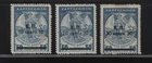 GREECE 1915 CHARITY SET OF 3 MH STAMPS ( THIN THE MIDDLE ONE)